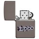 Зажигалка ZIPPO Zippo Design с покрытием Black Ice®, латунь/сталь, чёрная, глянцевая, 38x13x57 мм