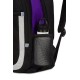 Рюкзак SWISSGEAR, чёрный/фиолетовый/серебристый, полиэстер 600D, 32х15х45 см, 22 л