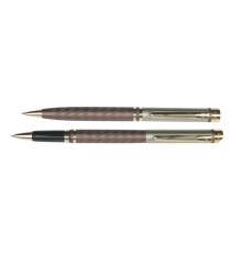 Набор Pierre Cardin PEN&PEN: ручка шариковая + роллер. Цвет - коричневый. Упаковка Е.