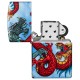 Зажигалка Zippo Dragon с покрытием White Matte, латунь/сталь, разноцветная, матовая, 38x13x57 мм