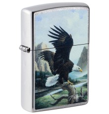 Зажигалка ZIPPO Linda Picken с покрытием Street Chrome, латунь/сталь, серебристая, 38x13x57 мм