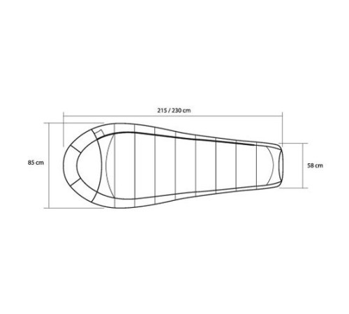 Спальный мешок Trimm Lite IMPACT, красный, 185 R, 49693
