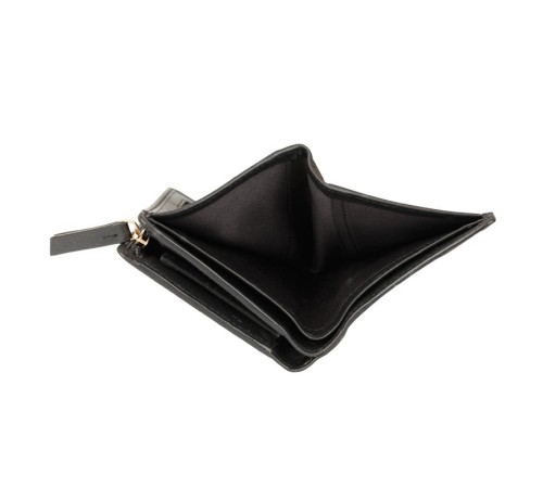 Кошелёк Cross Monaco Black, кожа наппа, гладкая, цвет чёрный, 11 x 9 x 2,5 см