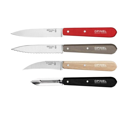 Набор ножей Opinel Les Essentiels Loft, нержавеющая сталь, (4 шт./уп.), 001626