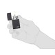 Зажигалка ZIPPO Slim® с покрытием Black Matte, латунь/сталь, чёрная, матовая, 29x10x60 мм