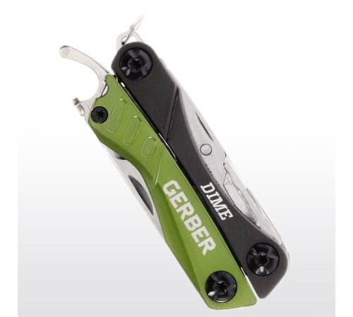 Мультитул Gerber Outdoor Dime Micro Tool, зеленый, блистер, (1014031), 31-001132