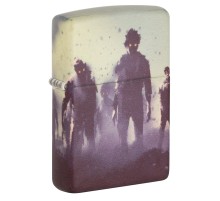 Зажигалка ZIPPO Zombie Design с покрытием 540 Matte, латунь/сталь, белая, матовая, 38x13x57 мм