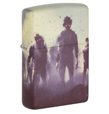 Зажигалка ZIPPO Zombie Design с покрытием 540 Matte, латунь/сталь, белая, матовая, 38x13x57 мм