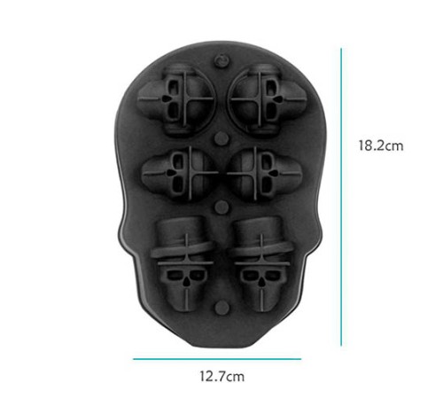 Силиконовая форма для льда Vinoman Ice Skull 6