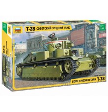 Сборная модель ZVEZDA Советский средний танк Т-28, 1/35