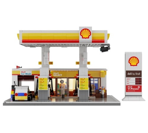 Конструктор CaDA автозаправочная станция Shell (1309 деталей)