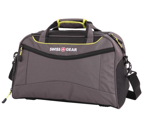 Сумка SWISSGEAR, серый/салатовый, полиэстер 900D, 48х24x30 см, 35 л