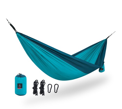 Гамак  2-местный Naturehike Ultralight NH21DC011 340T, синий, 6927595713594