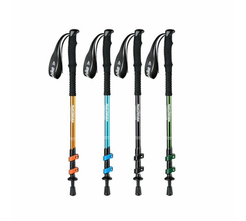 Палка Треккинговая Naturehike ST01 6061 AL NH17D001-Z  с 3 узлами мужские 62-135 черный, 6927595720400
