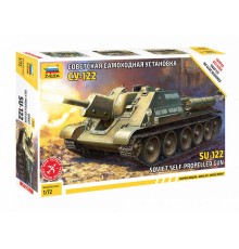 Сборная модель ZVEZDA Советская самоходная артиллерийская установка Су-122, 1/72