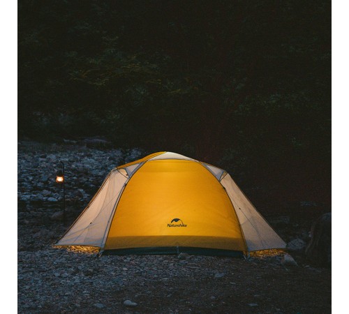 Палатка 3-местная Naturehike Yunchuan-Pro Ultra-Light 4 Seasons CNK2300ZP024 желтый/серый