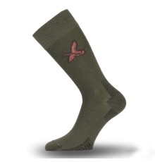 Термоноски Lasting LFSK 620 Cotton (Duck) Треккинг + Охота, зеленый с рисунком, размер S, LFSK620-S