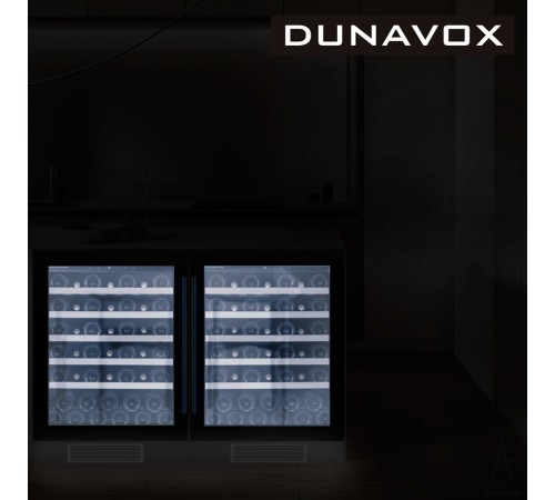 Винный шкаф компрессорный Dunavox DAUF-46.138SS