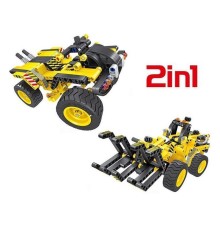 Конструктор Qihui Mechanical Master 2 в 1 Трактор и Багги (301 деталь)