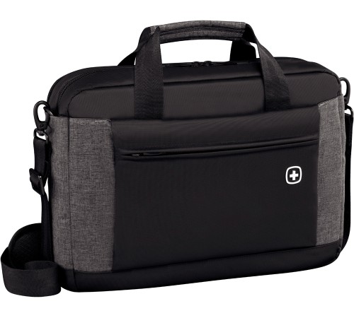 Портфель для ноутбука 16'' WENGER, черный/серый, полиэстер, 43 x 9 x 31 см, 9 л