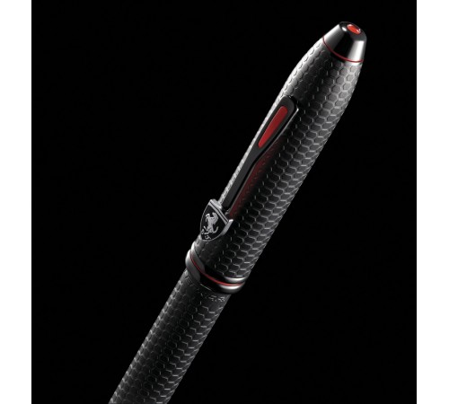 Шариковая ручка Cross Townsend Ferrari Brushed Black Etched Honeycomb Pattern / Black PVD