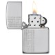 Зажигалка ZIPPO Classic с покрытием High Polish Chrome, латунь/сталь, серебристая, 36x12x56 мм