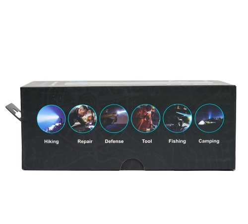 Ручной фонарь SKYWOODS WILD, 1800 люмен, USB-Type C, холодный свет, IP67