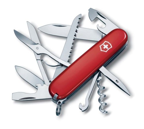 Нож перочинный VICTORINOX Huntsman, 91 мм, 15 функций, красный