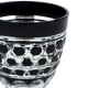 Рюмка TAJIMA GLASS с шестиугольным плетением 75 мл, черная