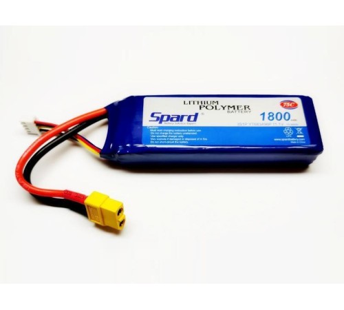 Аккумулятор Li-Po Spard 1800mAh, 11,1V, 75C, XT60