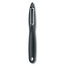 Нож для чистки овощей VICTORINOX универсальный, двустороннее зубчатое лезвие, чёрная рукоять