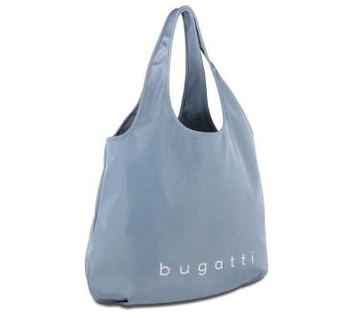 Сумка-шоппер BUGATTI Bona, светло-голубая, полиэстер/сатиновый нейлон, 55х2х45 см, 23 л