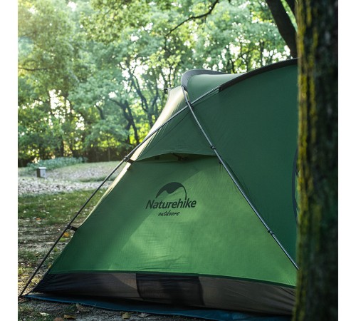 Палатка Naturehike Bear-UL2 NH20ZP108 20D двухместная, зеленая, 6927595747711