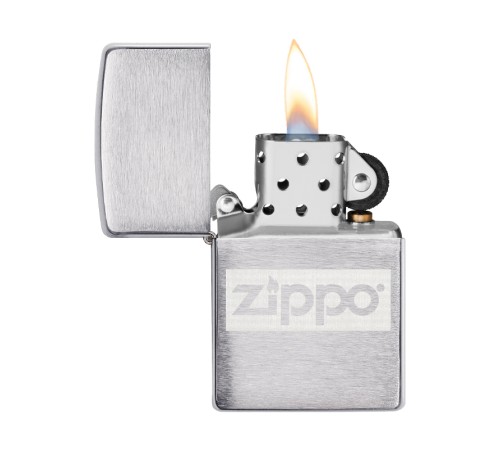 Подарочный набор ZIPPO: фляжка 89 мл и зажигалка, латунь/сталь, серебристый, в коробке с подвесом