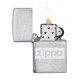Подарочный набор ZIPPO: фляжка 89 мл и зажигалка, латунь/сталь, серебристый, в коробке с подвесом
