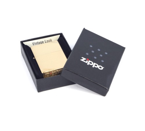 Зажигалка ZIPPO Vintage™ с покрытием High Polish Brass, латунь/сталь, золотистая, 38x13x57 мм