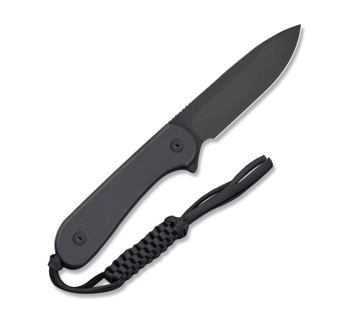Нож CIVIVI Fixed Blade Elementum D2 Steel Black Stonewash Handle G10 Black