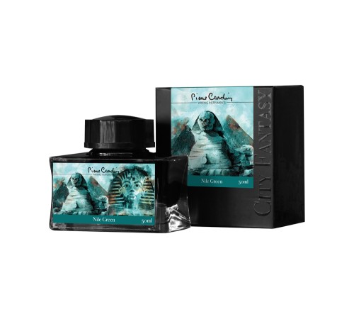 Флакон чернил Pierre Cardin 50мл, серия CITY FANTASY цвет Nile Green (Зеленый Нил)