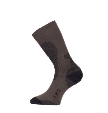 Зимние треккинговые носки Lasting TKS 689 Merino Wool, коричневый с темно-коричневой вставкой, размер M, TKS689M