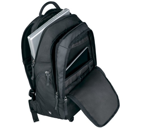 Рюкзак VICTORINOX Altmont™ 3.0, Vertical-Zip Backpack, чёрный, нейлон Versatek™, 33x18x49 см, 29 л