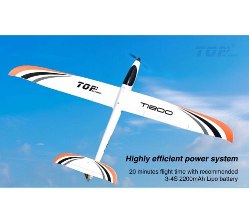 Радиоуправляемый планер Top RC T1800 (Propeller Power System) 1800мм 2.4G 4-ch LiPo RTF