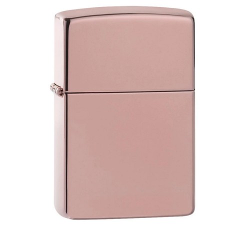 Зажигалка ZIPPO Classic с покрытием High Polish Rose Gold, латунь/сталь, розовое золото, 38x13x57 мм