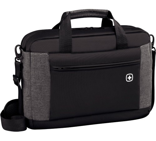 Портфель для ноутбука 16'' WENGER, черный/серый, полиэстер, 43 x 9 x 31 см, 9 л
