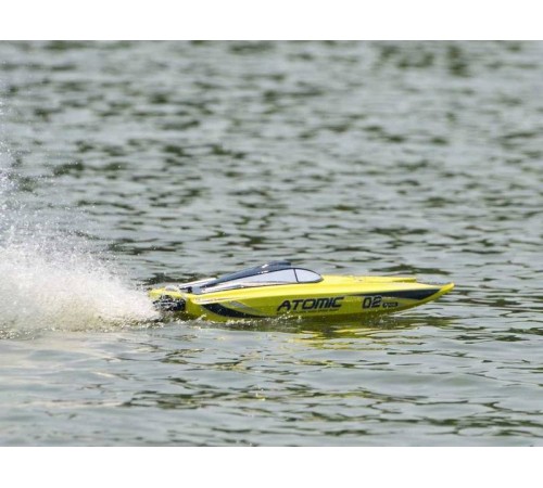 Радиоуправляемый катамаран Volantex RC ATOMIC 700 желтый Brushless PNP
