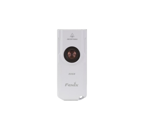Фонарь-брелок Fenix E06R белый