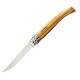 Нож филейный Opinel №10,  нержавеющая сталь, рукоять оливковое дерев, чехол, деревянный футляр, 001090
