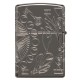 Зажигалка ZIPPO Armor® Wicca Design с покрытием Black Ice®, латунь/сталь, чёрная, 38x13x57 мм