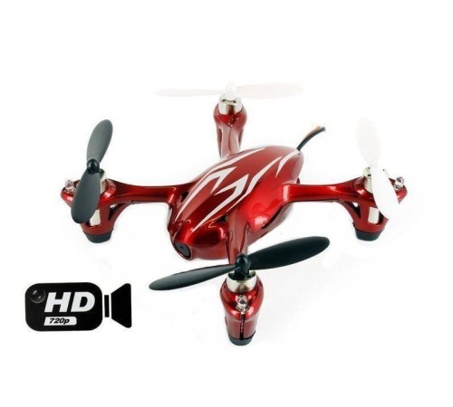 Р/У квадрокоптер Hubsan X4 HD камера 2.4G (красно-серебристый)