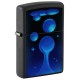 Зажигалка ZIPPO Lava Lamp с покрытием Black Light, латунь/сталь, черная,матовая 38x13x57 мм