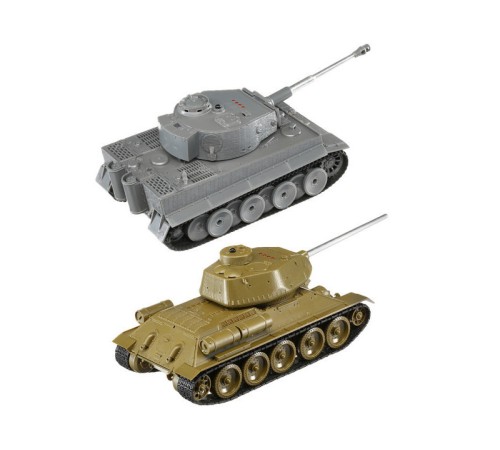 Радиоуправляемый танковый бой Torro Т34/85 и Tiger 1 1/30, RTR
